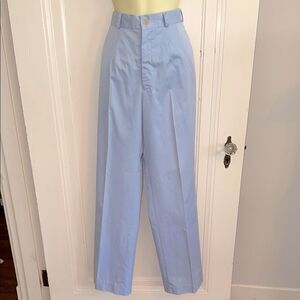Vintage 70s/80s Louis Ferrara Light Blue High Waisted Cotton/Polyester Pants